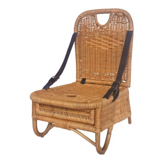 Picnic Chair, Beige, Rattan For Sale