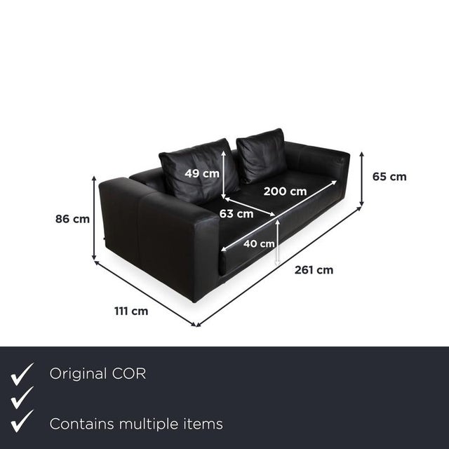 This set consists of a three-seater sofa and a matching ottoman. with this COR Moss ensemble, you bring home the very...