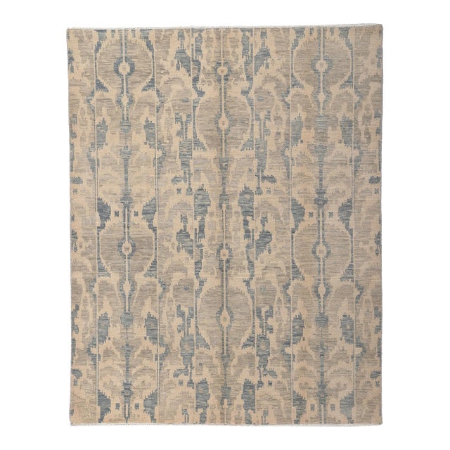 Vintage Ikat Area Rug 07’10 X 10’00 For Sale