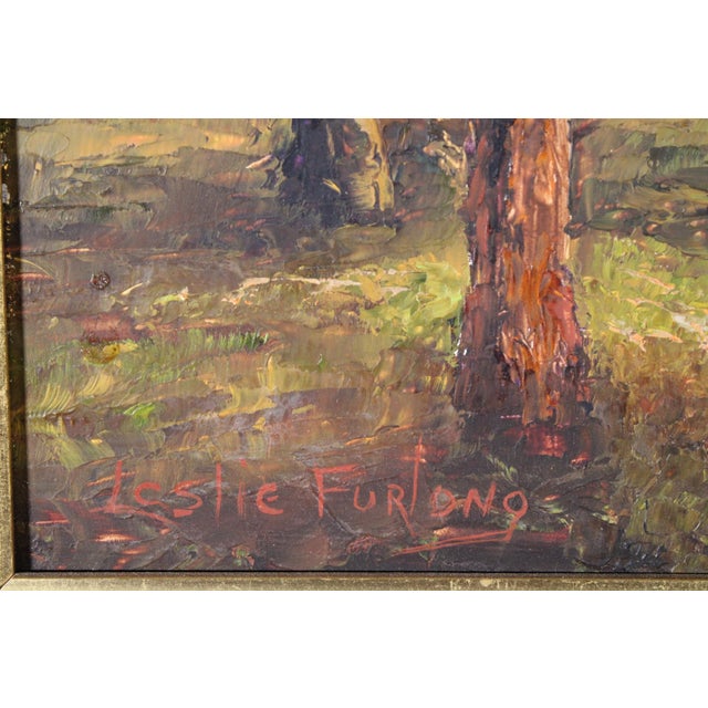 Impressionist Landscape Painting by Leslie Furlong (1905-1989) For Sale - Image 9 of 11