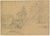 An original early 19th-century graphite drawing, Monro, Timber-framed Cottage, Possibly near Bushey.A fine large graphite...