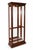 1980s Pulaski Lighted Glass Curio Cabinet With Mirrored Back For Sale - Image 4 of 10