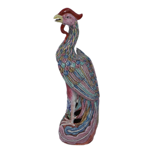 Chinese Export Famille Rose Porcelain Phoenix (Fenghuang)