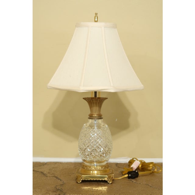 Waterford Crystal Small Pineapple Style Table Lamp Chairish