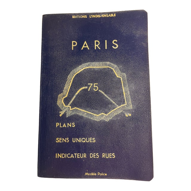 1962 Paris Street Maps Guide Book For Sale