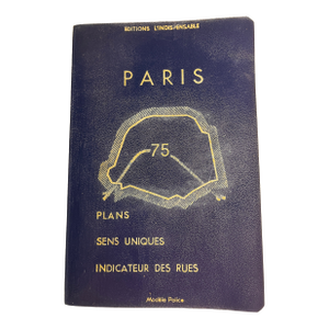 1962 Paris Street Maps Guide Book