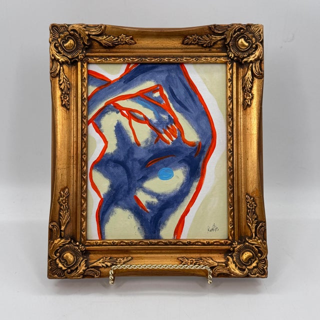 Original Contemporary Figurative Painting Nude Study Gold Ornate Frame For Sale In Tampa - Image 6 of 11