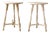 Pair of Vintage Cottage Pedestal Side Tables For Sale