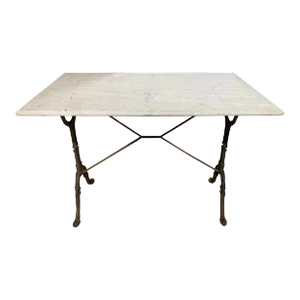 Iron Table With Marble Top