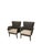 Brown Danish Sofa and Armchairs in Gray Wool Fabric, 1960s, Set of 3 For Sale - Image 8 of 18