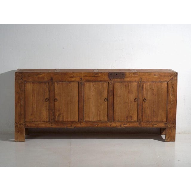 Antique Low Sideboard in Pine For Sale - Image 4 of 13