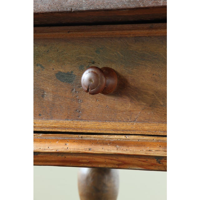Antique Baroque Nordic Provincial Oak Table, 1800s For Sale - Image 9 of 18