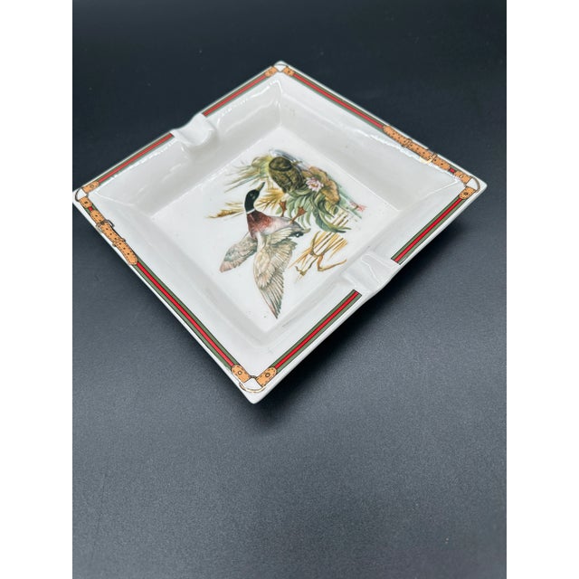 Mid-Century Modern Vintage Gucci Ceramic Ashtray 1980s For Sale - Image 3 of 7