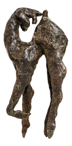 Backward Glance Contemporary Bronze Goat Sculpture