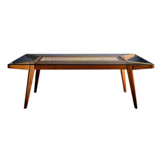 Italian Dining Table with Handcrafted Terrazzo Inlay by Felix Muhrhofer, 1940s For Sale