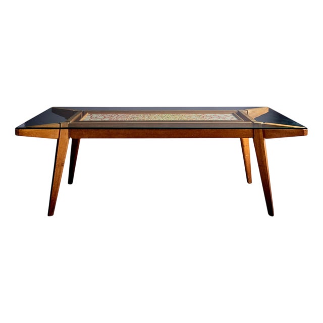 Italian Dining Table with Handcrafted Terrazzo Inlay by Felix Muhrhofer, 1940s For Sale