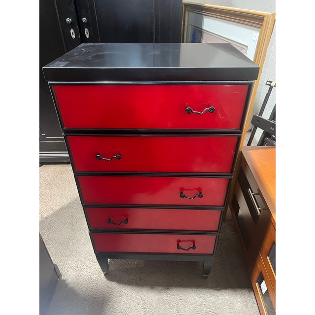 Elevate your space with this striking Kent Coffey 5-Drawer Dresser, a stunning blend of Mid-Century craftsmanship and...