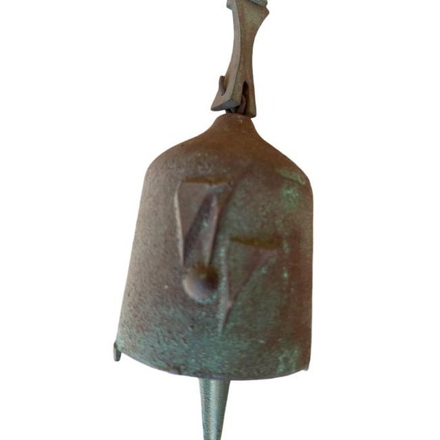 Mid-Century Modern Mid 20th Century Authentic Paolo Soleri Cosanti Bronze Wind Bell With Stamped Maker's Mark For Sale - Image 3 of 9