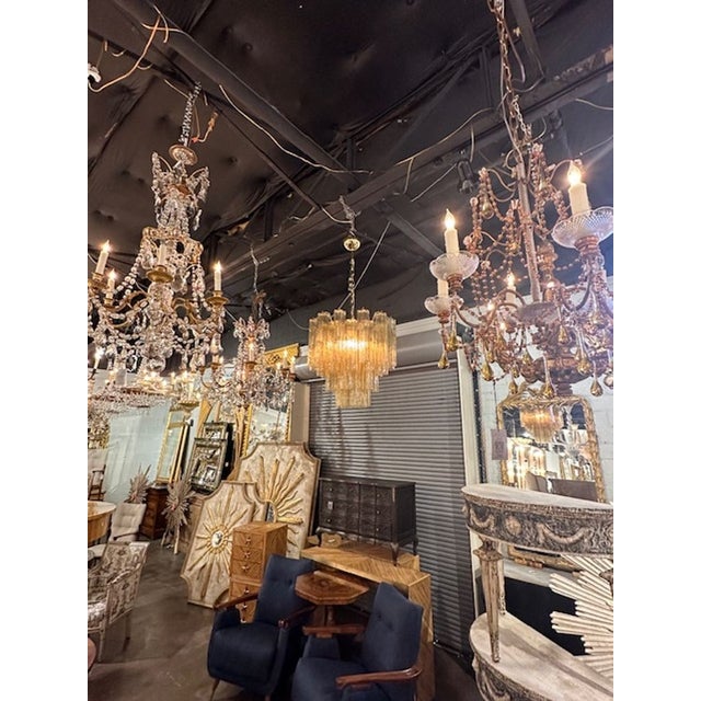 Modern Modern Gold Murano Glass "Tronchi" Chandelier For Sale - Image 3 of 5