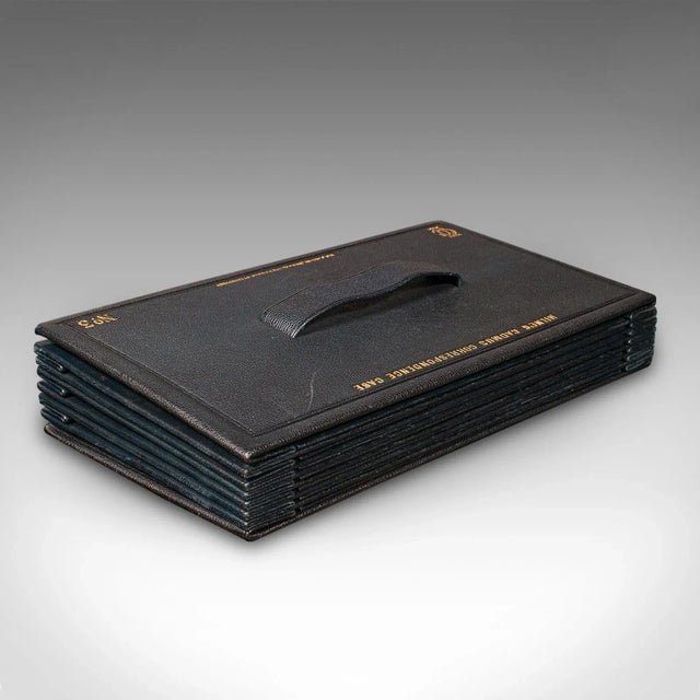 1900's Antique Victorian Scottish Leather Correspondence Case For Sale - Image 6 of 9