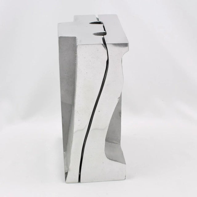 Stainless Steel Industrial Hand Glove Mold Sculpture Bookends, a pair For Sale In Atlanta - Image 6 of 8