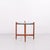Swedish Cherrywood Side Table with Round Glass Top, 1960s For Sale - Image 3 of 10