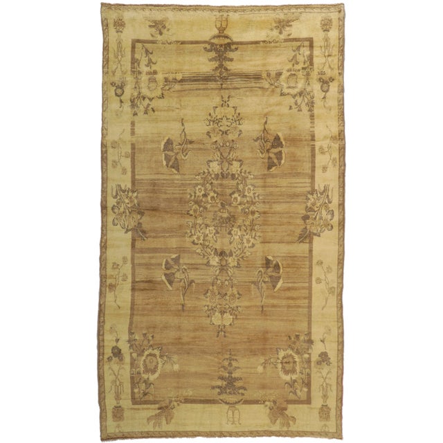 Vintage Turkish Oushak Rug - 06'06 X 11'06 For Sale - Image 9 of 9
