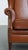 English Cognac-Colored Cowhide Wing Chair For Sale - Image 9 of 14