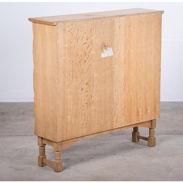 Wood Vintage Danish Brutalist Oak Bookcase, 1970s For Sale - Image 7 of 8