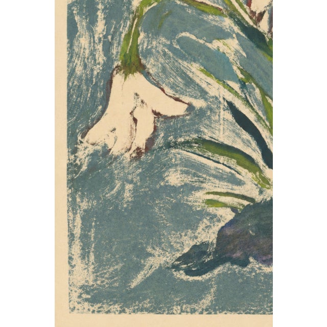 Paper Vintage Abstract Floral Art Print by Zolo Palugyay - 16" X 20" For Sale - Image 7 of 9