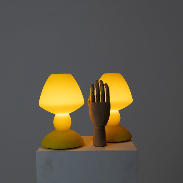 Cased Glass Lamps, 1980s, Set of 2 For Sale - Image 10 of 11