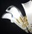 1970s Murano White Glass Petal Chandelier For Sale - Image 4 of 14