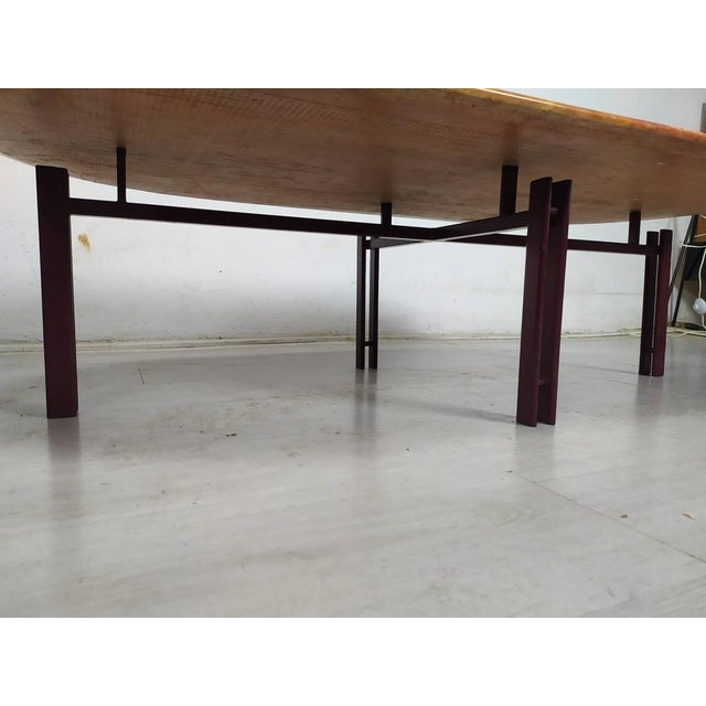 Red Travertine Coffee Table, 1970s For Sale - Image 18 of 18