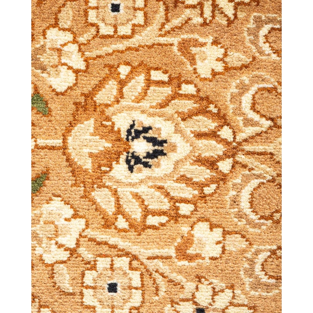 Traditional Mogul, One-of-a-Kind Hand-Knotted Area Rug - Yellow, 6' 1" x 9' 7" For Sale - Image 3 of 8