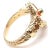 Contemporary Van Cleef & Arpels Alhambra 18k Yellow Gold Coral Diamond Ring, size 4.75 For Sale - Image 3 of 10