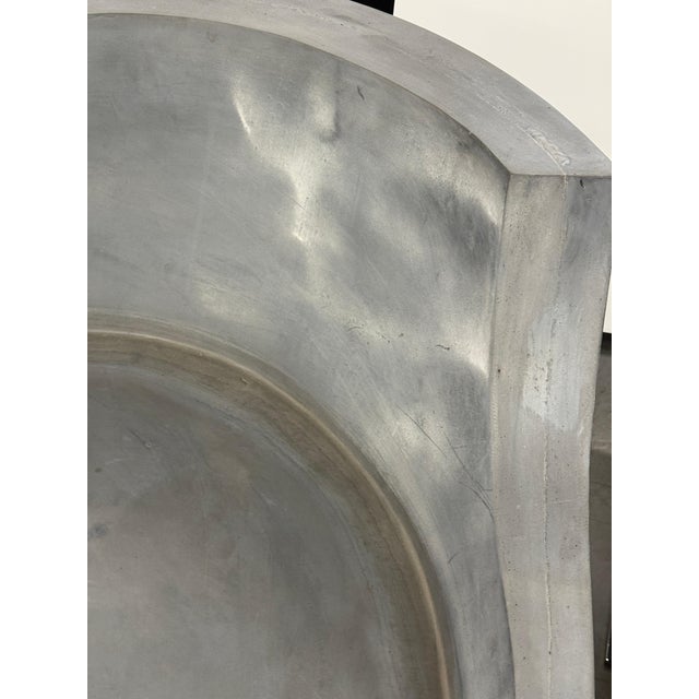 Attributed to Vladimir Kagan for Ralph Pucci Ltd Edition Grey Foundry Chairs and Ottoman For Sale - Image 15 of 15