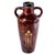 Antique Belgian Majolica Art Pottery Twin-Handled Vase with Toadstool Motif For Sale - Image 3 of 14