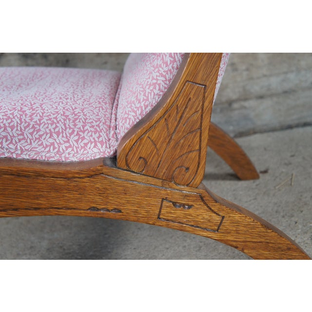 Antique Early 20th Century British Colonial Oak Plantation Lounge Arm Chair For Sale - Image 6 of 12