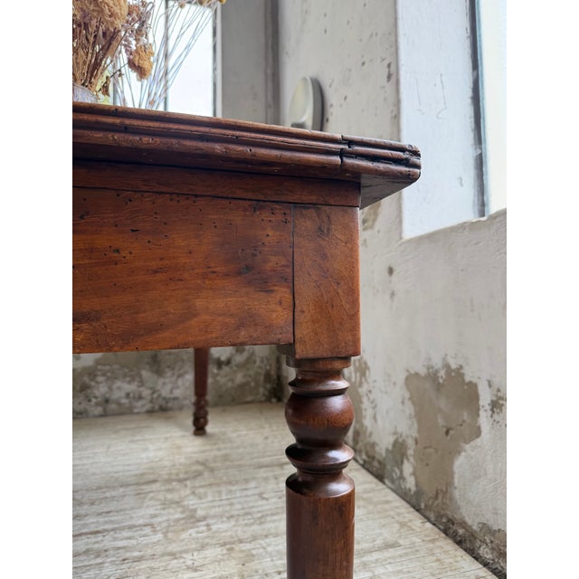 Antique Farmhouse Table in Walnut, 1900s For Sale - Image 16 of 18