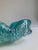 Italian Mid Century Seguso Murano Attributed Turquoise & Silver Averturine Dish For Sale - Image 13 of 17