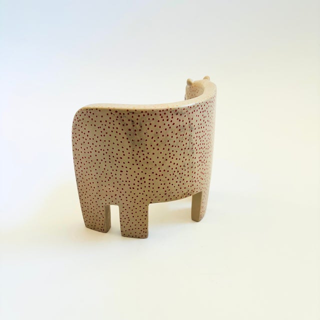 Vintage Carved Soapstone Leopard For Sale In San Francisco - Image 6 of 14