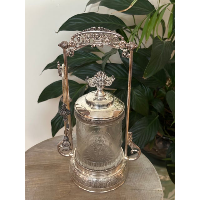 Late 19th Century Victorian Wilcox Silver Plate Pickle Castor With Figural Glass, No. 4624 For Sale - Image 14 of 15