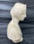 Art Deco Early 20 Th Century Carved Stone Alabaster Bust of Beatrice Signed Prof. G. Besji Made in Italy For Sale - Image 3 of 11