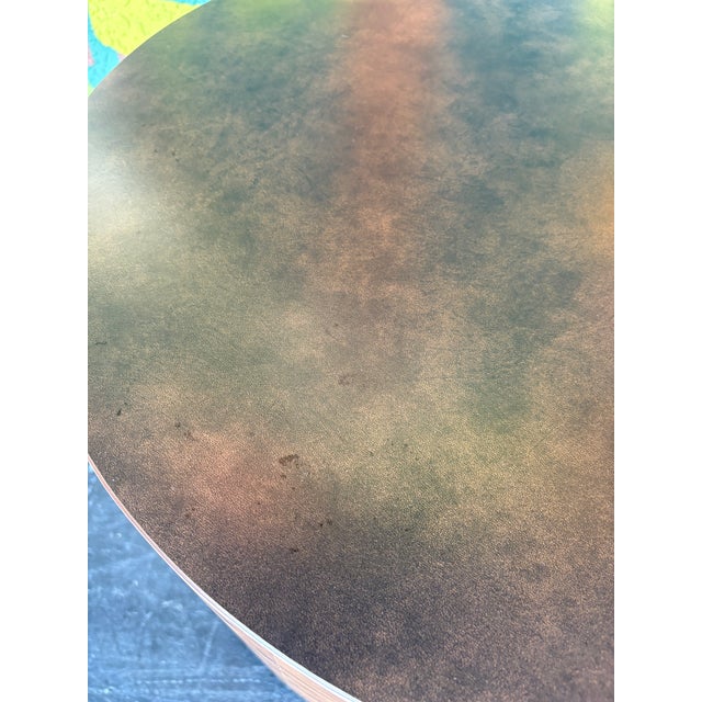 Late 20th Century Postmod Faux Burl Accent Table For Sale - Image 5 of 5