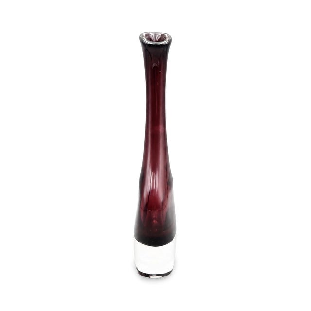 Red Sommerso Glass Vase by Nils Landberg for Orrefors, 1960s For Sale - Image 8 of 12
