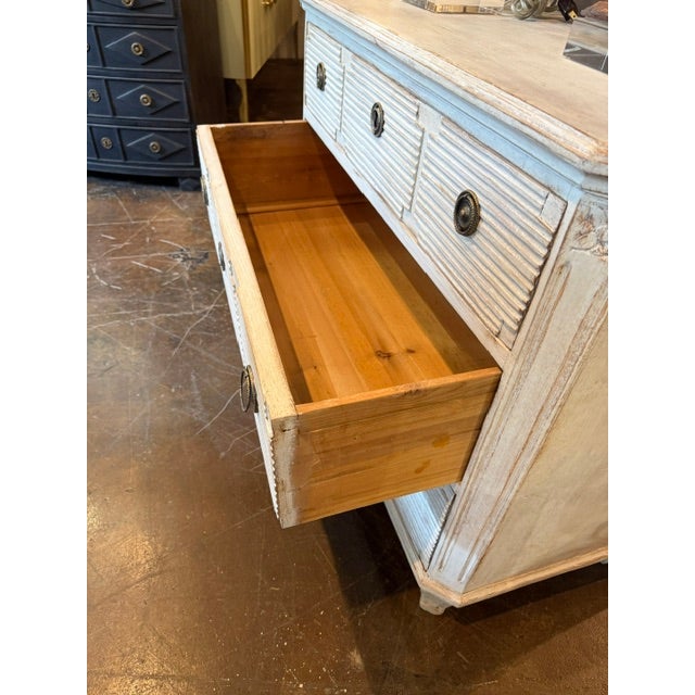 Vintage Swedish Gustavian Painted Chests For Sale - Image 9 of 10