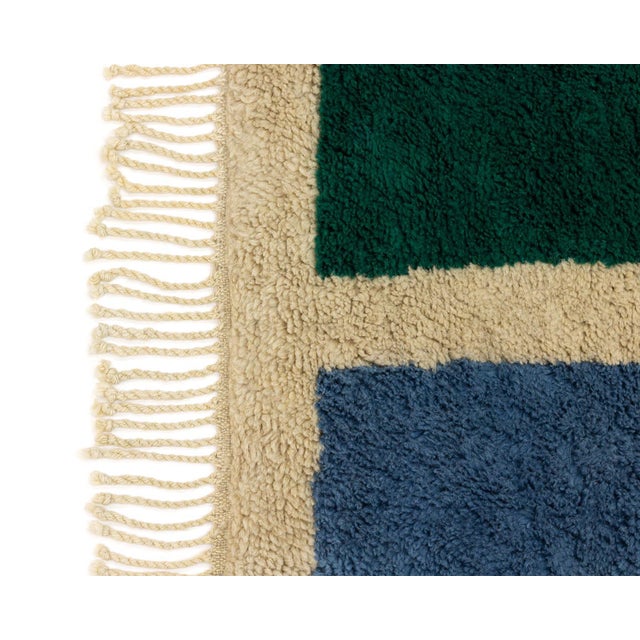 Early 21st Century Hand-Knotted Wool Rug with Geometric Mosaic Design by Azele Studio For Sale - Image 5 of 8