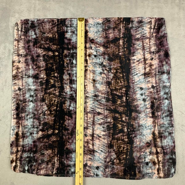 Handmade in the USA using premium designer fabric, this square throw pillow cover features a striking abstract tie-dye or...