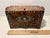 Antique 19th C. Moroccan Wooden Hand Crafted Mother of Pearl and Copper Dowry Box For Sale - Image 11 of 13