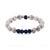 Gemstone Spiritual Beaded White & Blue Energy Bracelet For Sale - Image 7 of 7